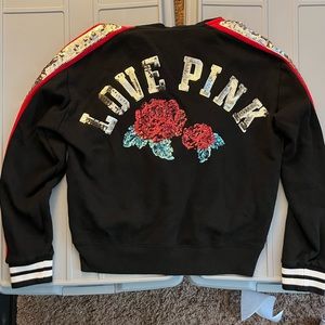 Victoria’s Secret PINK Rose Sequin Hoodie